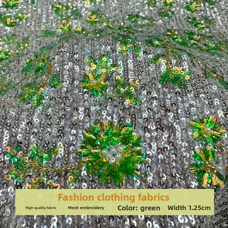 Flower Bubble Sequin Embroidery Fabric for Wedding Dress Stage Costumes Design Cloth Diy By The Yard Sewing Material
Flower Bubble Sequin Embroidery Fabric for Wedding Dress Stage Costumes Design Cloth Diy By The Yard Sewing Material