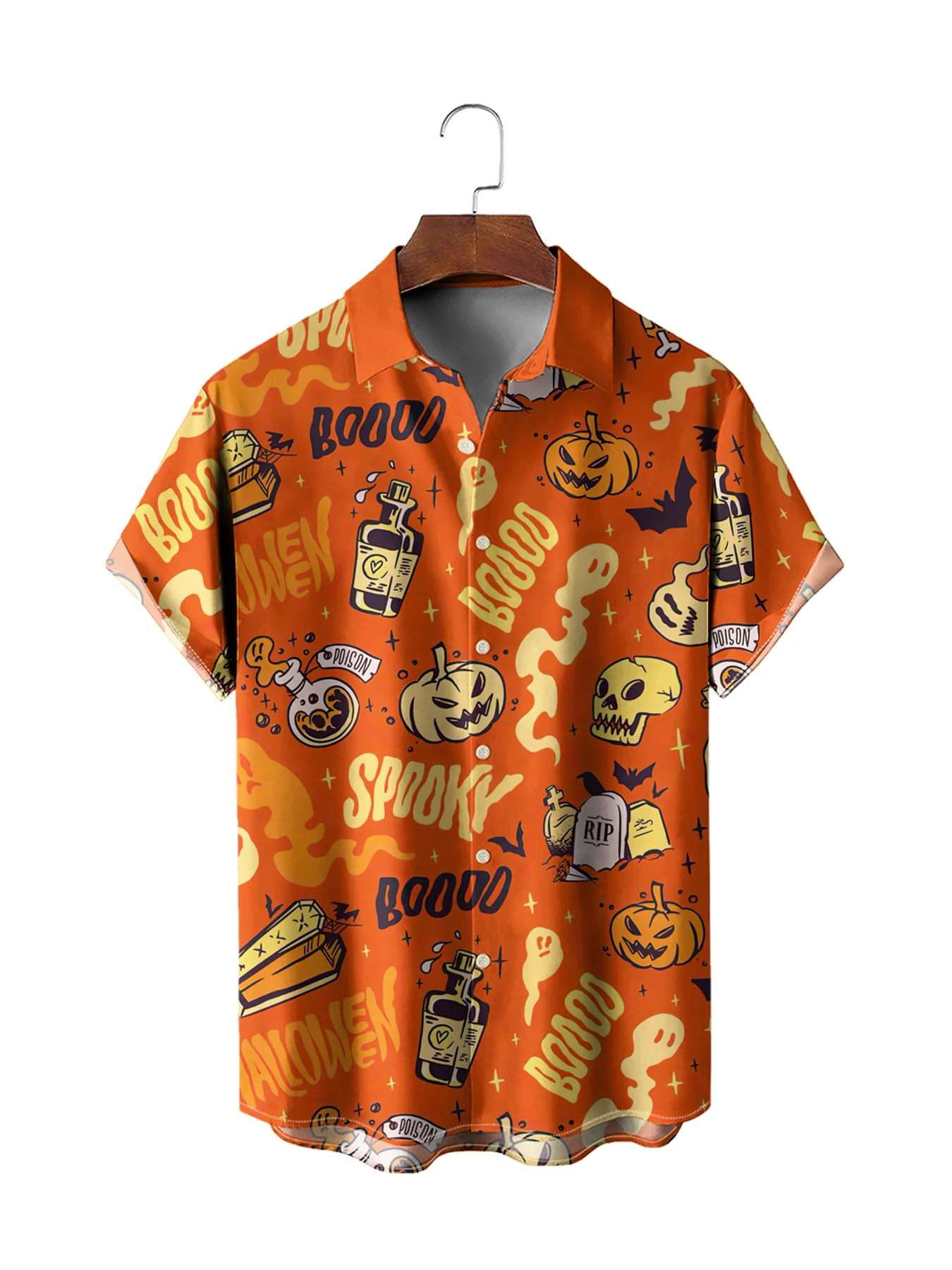 Halloween Men's Shirt Summer Daily Short Sleeve Casual Tops Funny Style Pumpkin Print Hawaiian Men's Shirt Clothing
Halloween Men's Shirt Summer Daily Short Sleeve Casual Tops Funny Style Pumpkin Print Hawaiian Men's Shirt Clothing