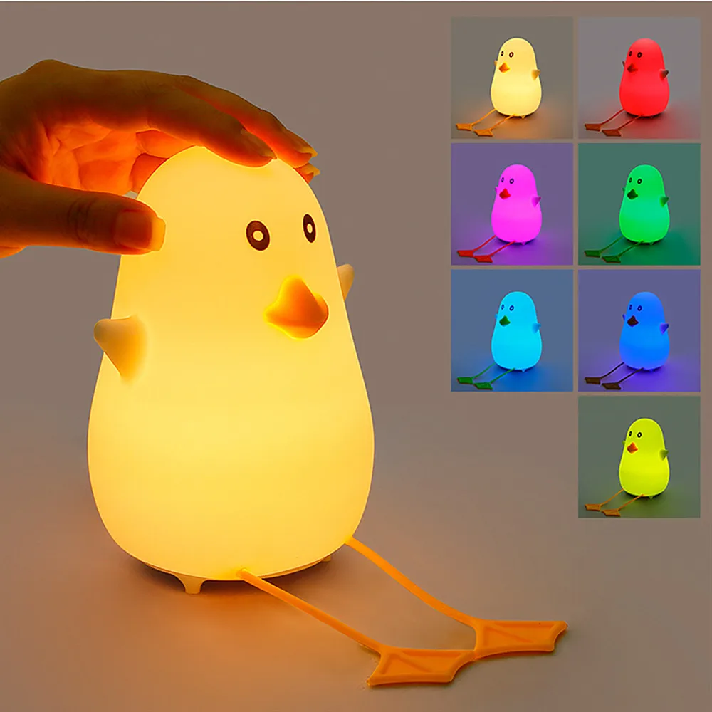 USB LED Night Light Pat Cute Cartoon Silicone Duck Night Lamp for Kid Bedroom Remote Control Bedside Desk Lamp Birthday Gift
USB LED Night Light Pat Cute Cartoon Silicone Duck Night Lamp for Kid Bedroom Remote Control Bedside Desk Lamp Birthday Gift