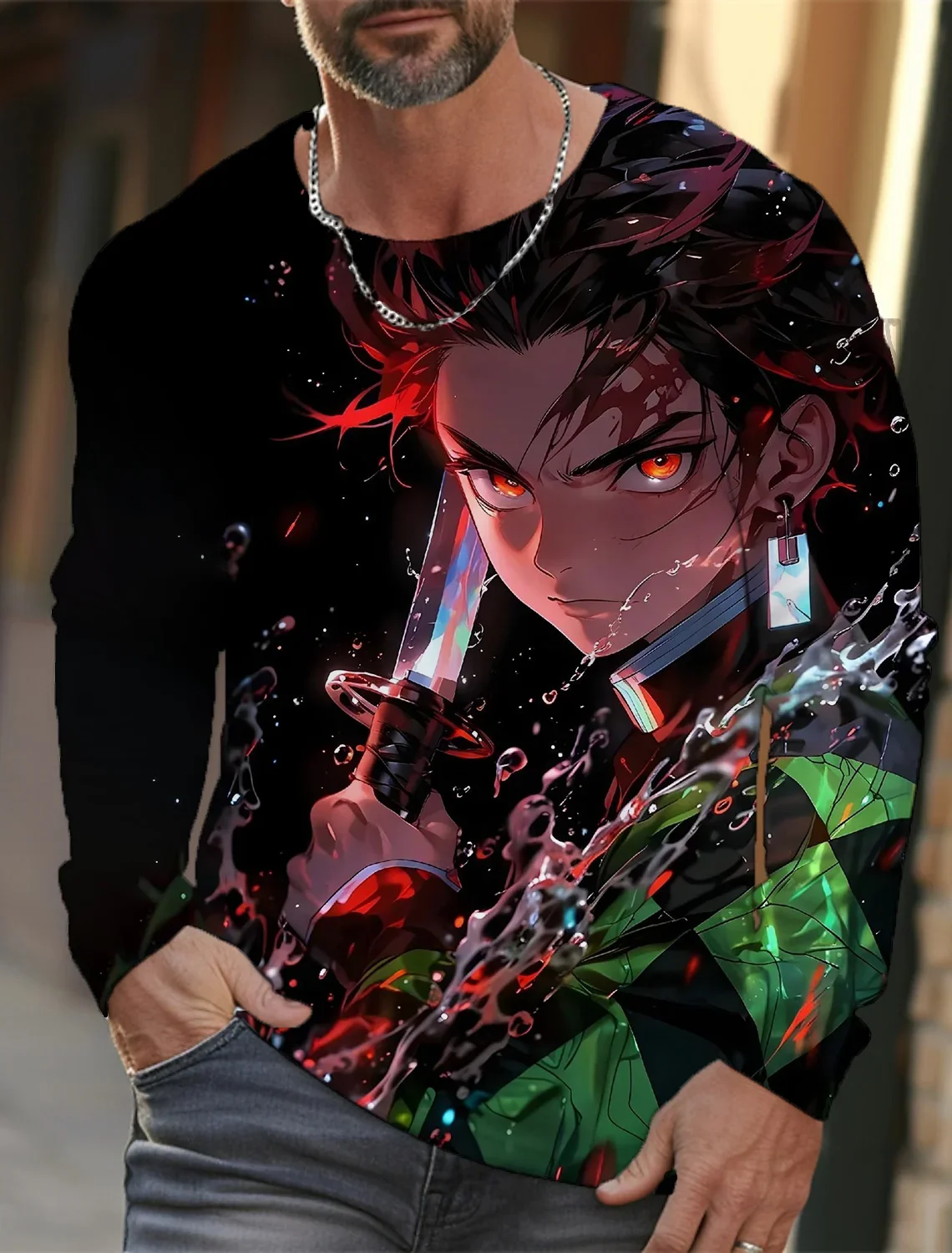 Men's Long-sleeved T-shirt 3D Printing Anime Printing Men's Long-sleeved T-shirt Autumn Tops HD Pattern Printing T-shirt
Men's Long-sleeved T-shirt 3D Printing Anime Printing Men's Long-sleeved T-shirt Autumn Tops HD Pattern Printing T-shirt