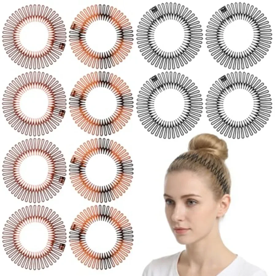 12Pcs Circular Stretch Comb Headband, Flexible Zig Zag Headbands for Women, Plastic Claw Headbands Zigzag 90s Headpiece, Toothe
12Pcs Circular Stretch Comb Headband, Flexible Zig Zag Headbands for Women, Plastic Claw Headbands Zigzag 90s Headpiece, Toothe