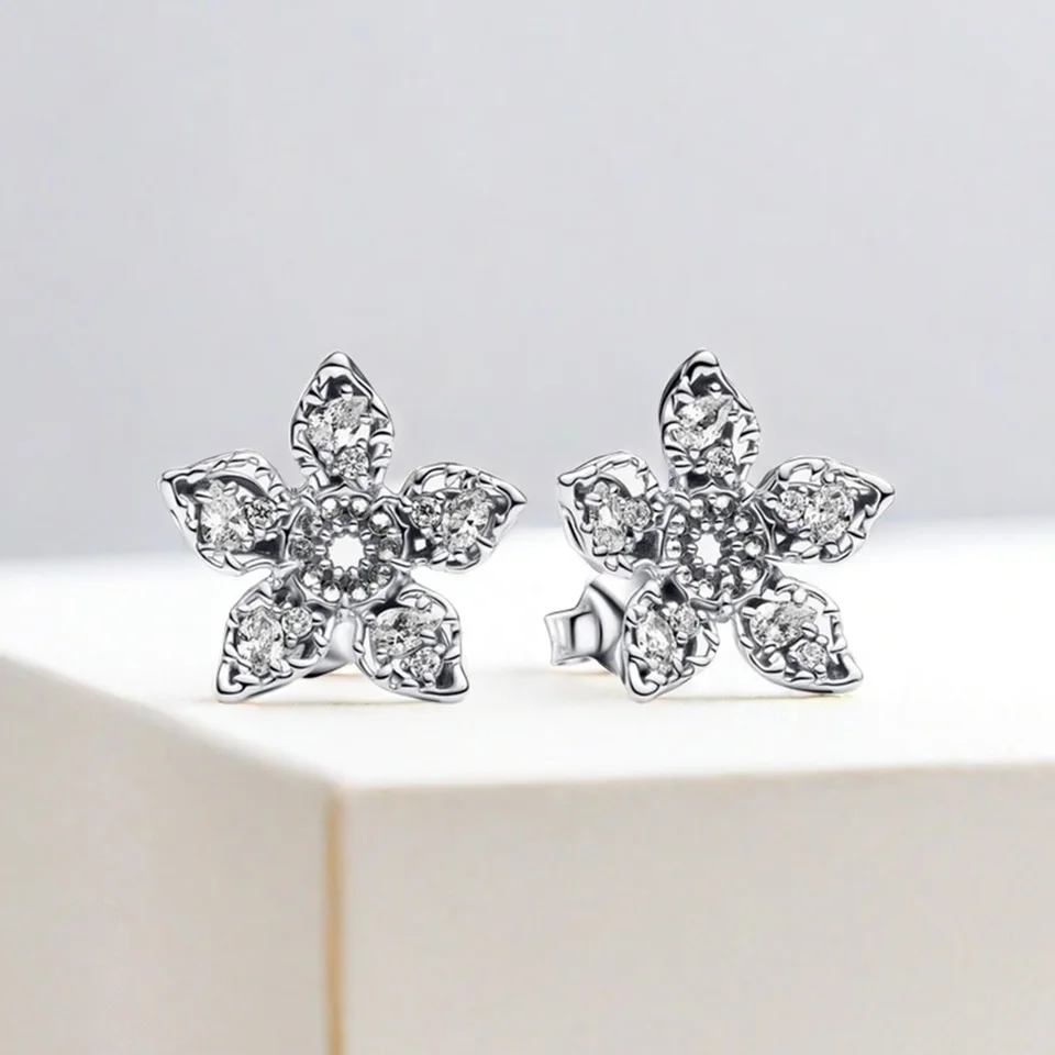 Charming 925 Earring Jewelry 925 Sterling Silver Flower Stud Earrings for Women's Valentine's Day 
Charming 925 Earring Jewelry 925 Sterling Silver Flower Stud Earrings for Women's Valentine's Day