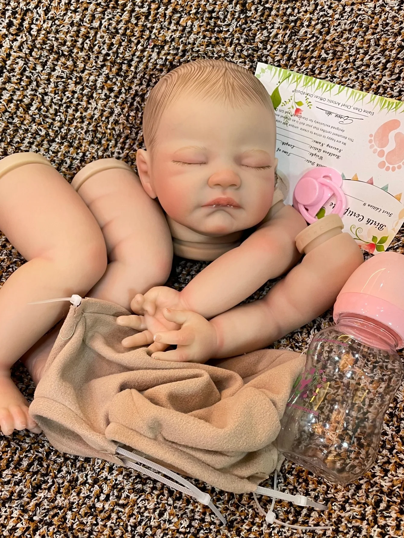 20 Inch 3D Painted August Reborn Kits Handmade Bebe Newborn Doll For Children Birthday Gifts
20 Inch 3D Painted August Reborn Kits Handmade Bebe Newborn Doll For Children Birthday Gifts