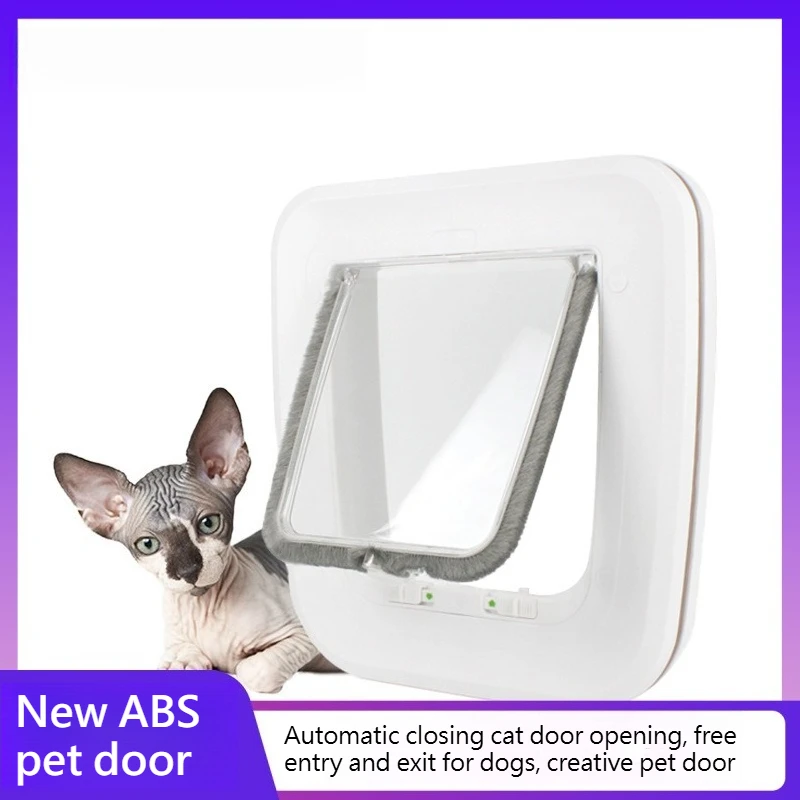 New ABS Pet Door with Automatic Closing Opening Free Entry Exit Creative Pet Gate Door Kit Cat Dogs Flap Doors dog supplies
New ABS Pet Door with Automatic Closing Opening Free Entry Exit Creative Pet Gate Door Kit Cat Dogs Flap Doors dog supplies