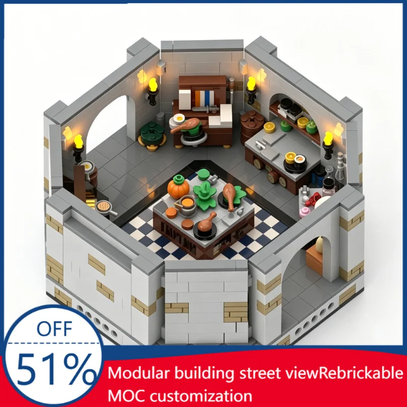1056 PCS MOC Castle The Kitchen Diorama Bricks Dungeons and Adventures Playset With Zombie Figurine Building Blocks Kid DIY Toy
1056 PCS MOC Castle The Kitchen Diorama Bricks Dungeons and Adventures Playset With Zombie Figurine Building Blocks Kid DIY Toy