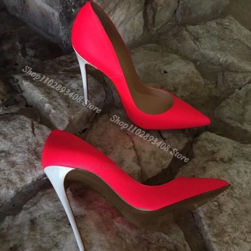 Rose Red Pointed Toe Stiletto Pumps Shallow Solid High Heels British Style Fashion Comfortable Dress Pumps Zapatos Para Mujere
Rose Red Pointed Toe Stiletto Pumps Shallow Solid High Heels British Style Fashion Comfortable Dress Pumps Zapatos Para Mujere