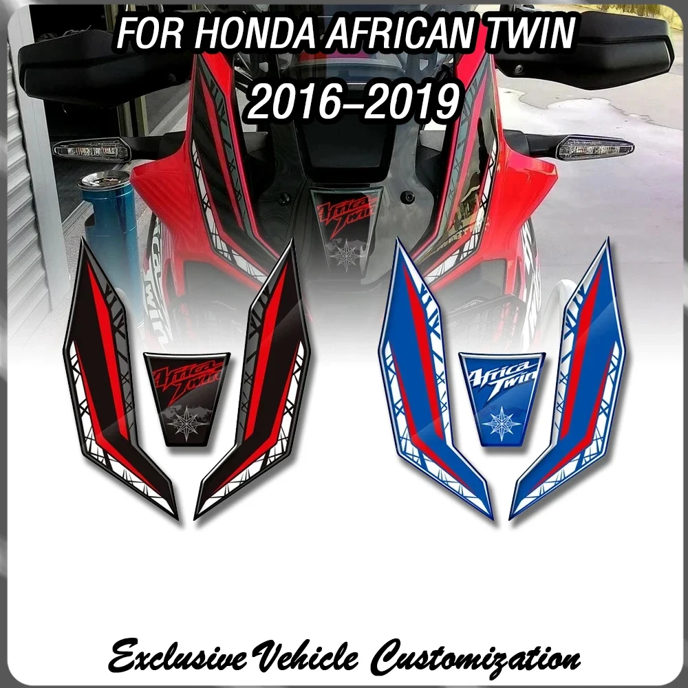 Для Honda 2016-2019 Африка мотоцикл передняя крышка 3D полимерные защитные декоративные наклейки комплект 
Для Honda 2016-2019 Африка мотоцикл передняя крышка 3D полимерные защитные декоративные наклейки комплект