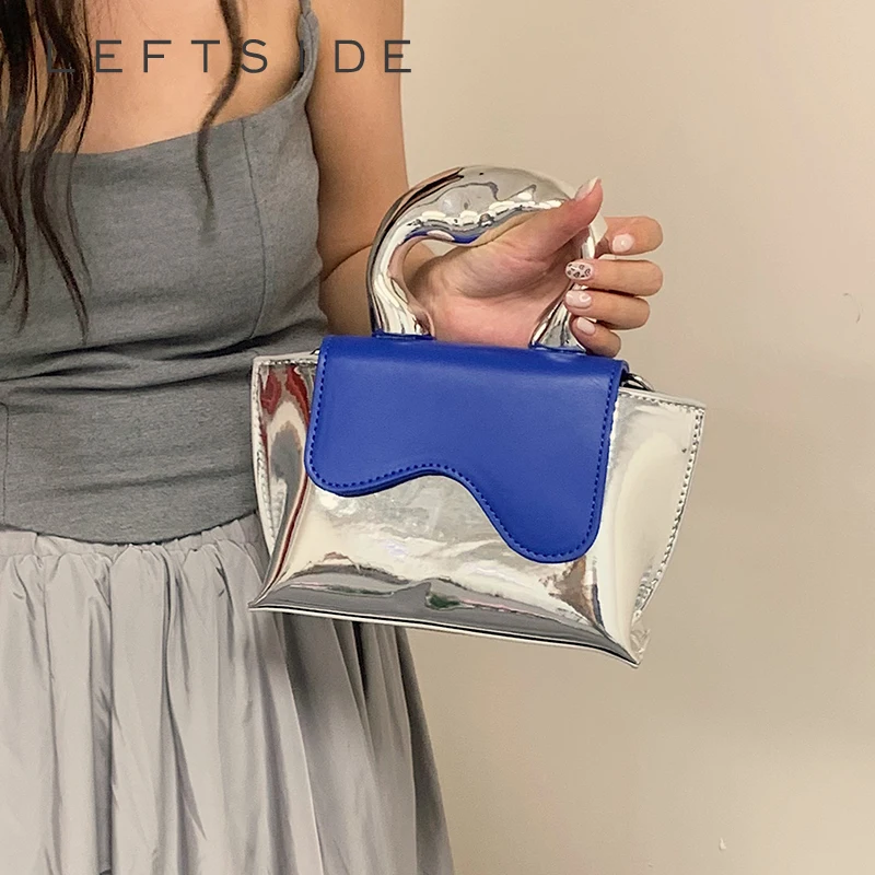 LEFTSIDE Silver Design Leather Crossbody Bags with Short Handle for Women 2023 Luxury Korean Fashion Females Handbags and Purses
LEFTSIDE Silver Design Leather Crossbody Bags with Short Handle for Women 2023 Luxury Korean Fashion Females Handbags and Purses