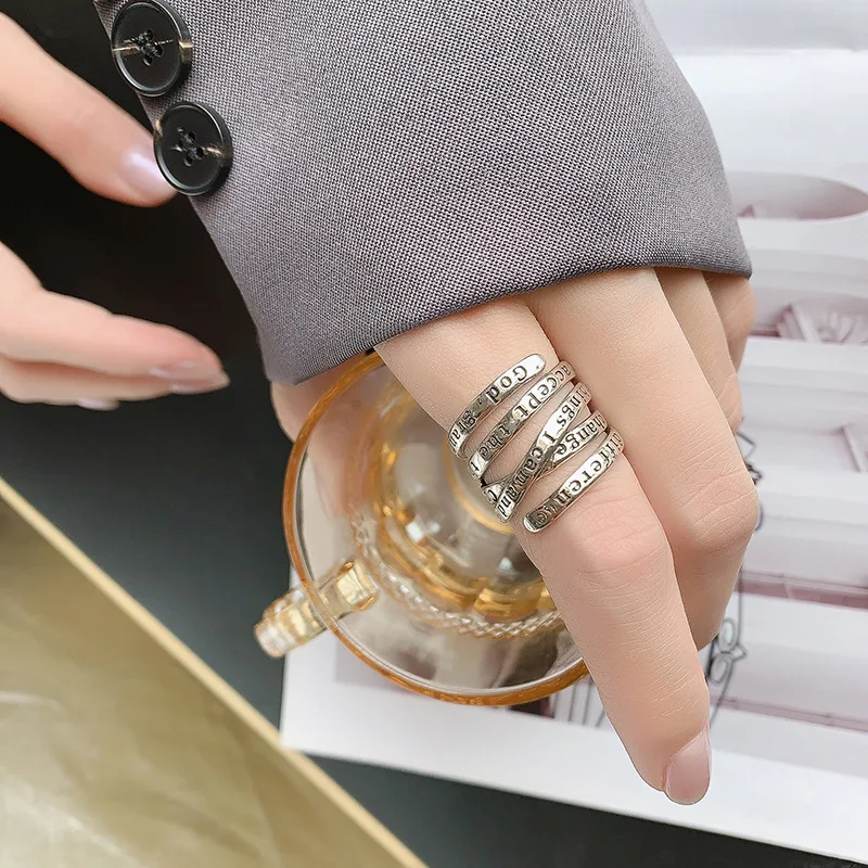 925 Sterling Silver Multilayer Letter Engagement Rings For Women Beautiful Wedding Jewelry Wholesale Jewellery Argent 925
925 Sterling Silver Multilayer Letter Engagement Rings For Women Beautiful Wedding Jewelry Wholesale Jewellery Argent 925