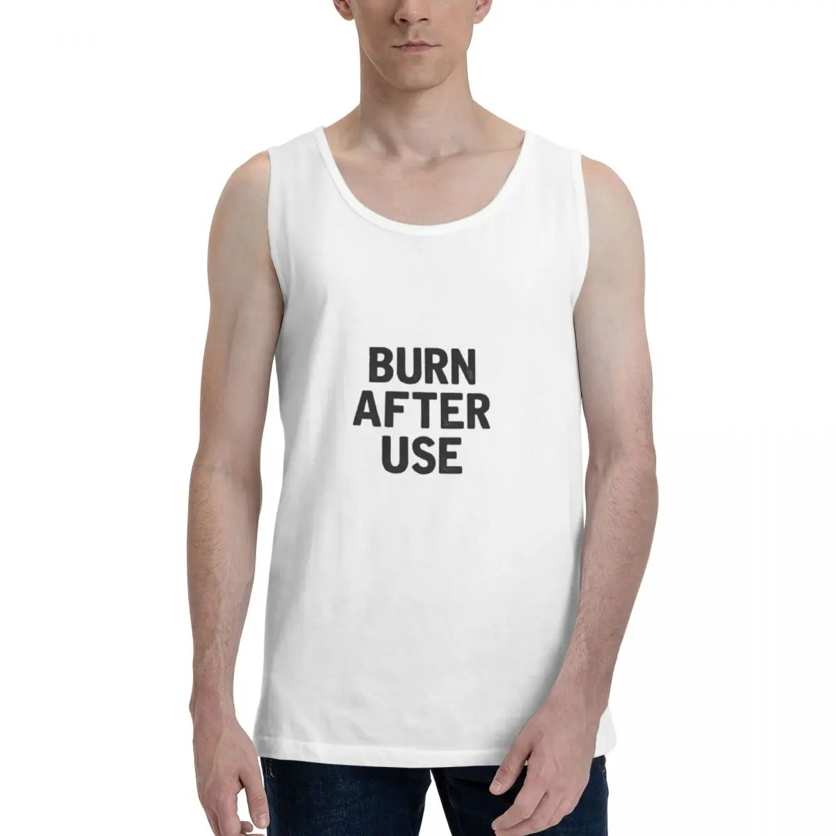 Men's Breathable Gym Tank Top,Burn_After_Use Running Fitness Vest, Sleeveless Shirt, S-3XL
Men's Breathable Gym Tank Top,Burn_After_Use Running Fitness Vest, Sleeveless Shirt, S-3XL