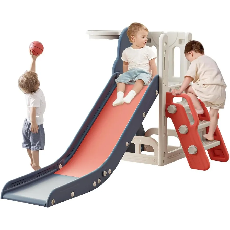 Горка для малышей, горка-альпинист с местом для хранения и нескользящими ступеньками, игровой набор для дома и улицы с баскетбольным кольцом и телескопом Sli
Горка для малышей, горка-альпинист с местом для хранения и нескользящими ступеньками, игровой набор для дома и улицы с баскетбольным кольцом и телескопом Sli