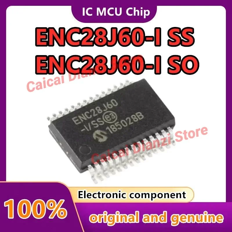 ENC28J60-I/SO ENC28J60-I/SS новый независимый контроллер Ethernet и интерфейс SPI Ethernet-чип SSOP-28-208mil 1 шт./лот
ENC28J60-I/SO ENC28J60-I/SS новый независимый контроллер Ethernet и интерфейс SPI Ethernet-чип SSOP-28-208mil 1 шт./лот