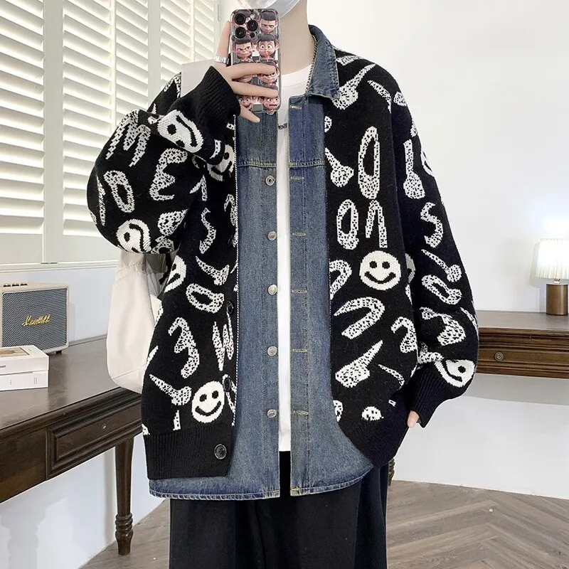 Fashion Men's Knit Cardigan Sweaters 2025 Spring Autumn Casual Jackets Youth Streetwear Denim Coats Single Breasted Top Clothing
Fashion Men's Knit Cardigan Sweaters 2025 Spring Autumn Casual Jackets Youth Streetwear Denim Coats Single Breasted Top Clothing