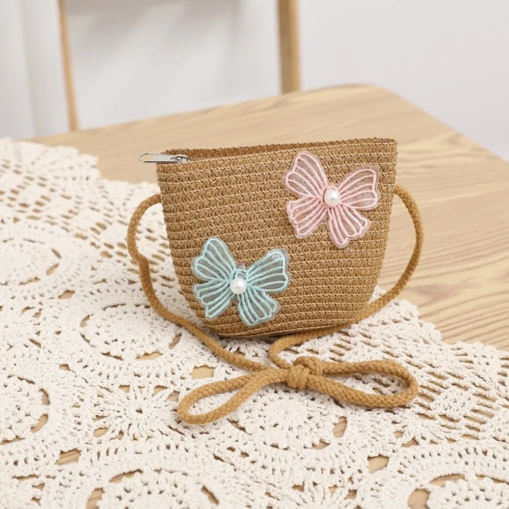 Pearl Bow Style Children Beach Straw Hat Wide Brim Lace Straw Bag Cap Set Sun Protection Solid Color Sunscreen Sunshade Hat
Pearl Bow Style Children Beach Straw Hat Wide Brim Lace Straw Bag Cap Set Sun Protection Solid Color Sunscreen Sunshade Hat