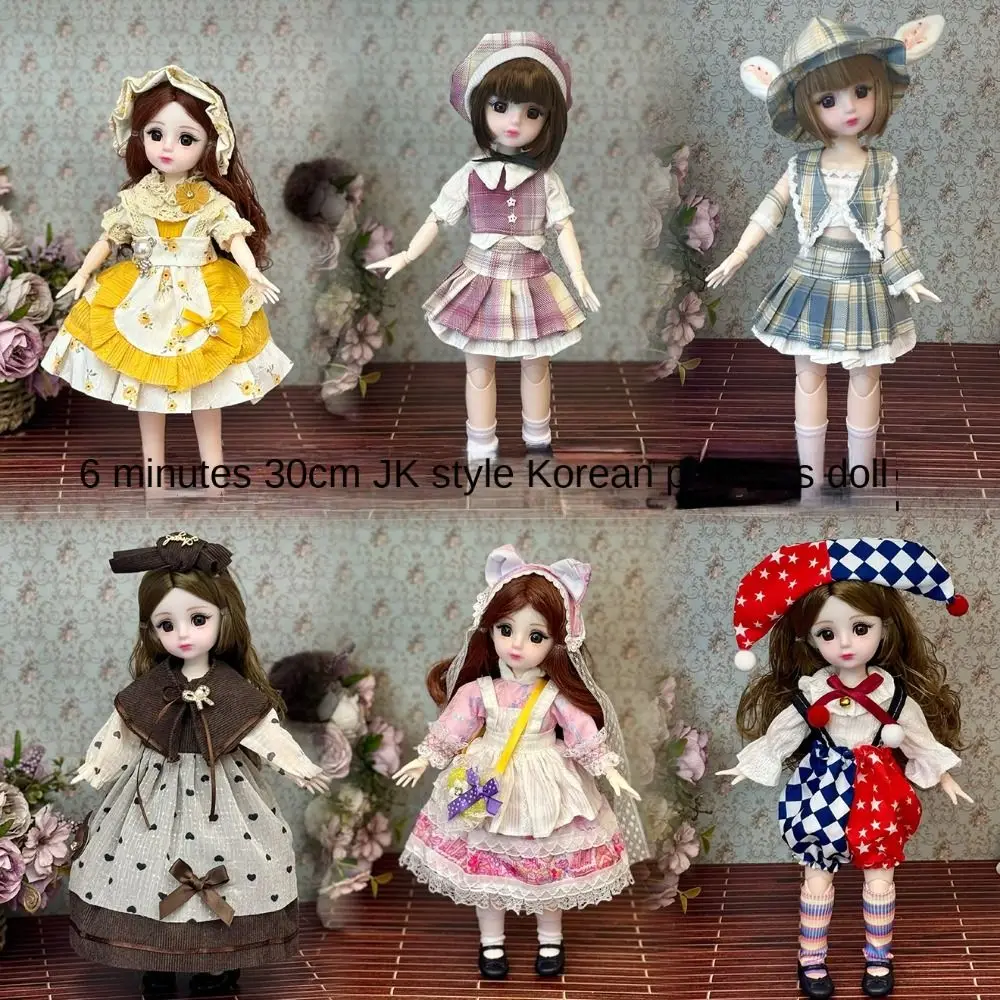 Hinged Doll With Clothes 30cm BJD Doll 3D Eyes Dress Up Removable Joints Doll Cute 30cm 1/6 Bjd Dolls Birthday Gift
Hinged Doll With Clothes 30cm BJD Doll 3D Eyes Dress Up Removable Joints Doll Cute 30cm 1/6 Bjd Dolls Birthday Gift
