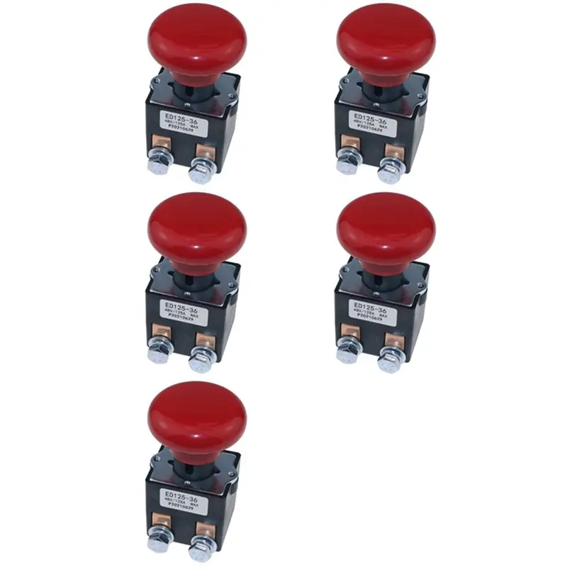 5X ED125-36 48V 125A Emergency Disconnect Stop Switch For Big Joe EZ30 E30 D40 EZ40 111551000800
5X ED125-36 48V 125A Emergency Disconnect Stop Switch For Big Joe EZ30 E30 D40 EZ40 111551000800