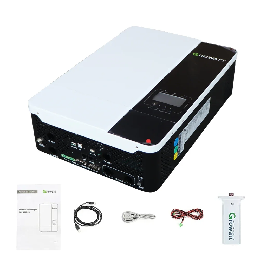 wifi European 5000ES Photovoltaic 1 Phase Solar Kit Power 48v 5KW Built-in MPPT Off Grid Solar Inverters Pure Sine Wave Invert
wifi European 5000ES Photovoltaic 1 Phase Solar Kit Power 48v 5KW Built-in MPPT Off Grid Solar Inverters Pure Sine Wave Invert
