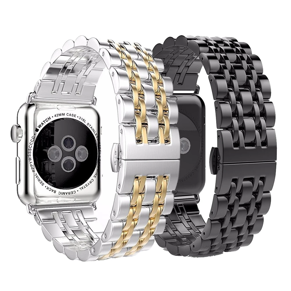 Strap for Apple Watch band 44 mm 40mm 42mm 38mm smartwatch stainless steel Metal bracelet iwatch series 4 3 6 se 7 45mm 41mm
Strap for Apple Watch band 44 mm 40mm 42mm 38mm smartwatch stainless steel Metal bracelet iwatch series 4 3 6 se 7 45mm 41mm