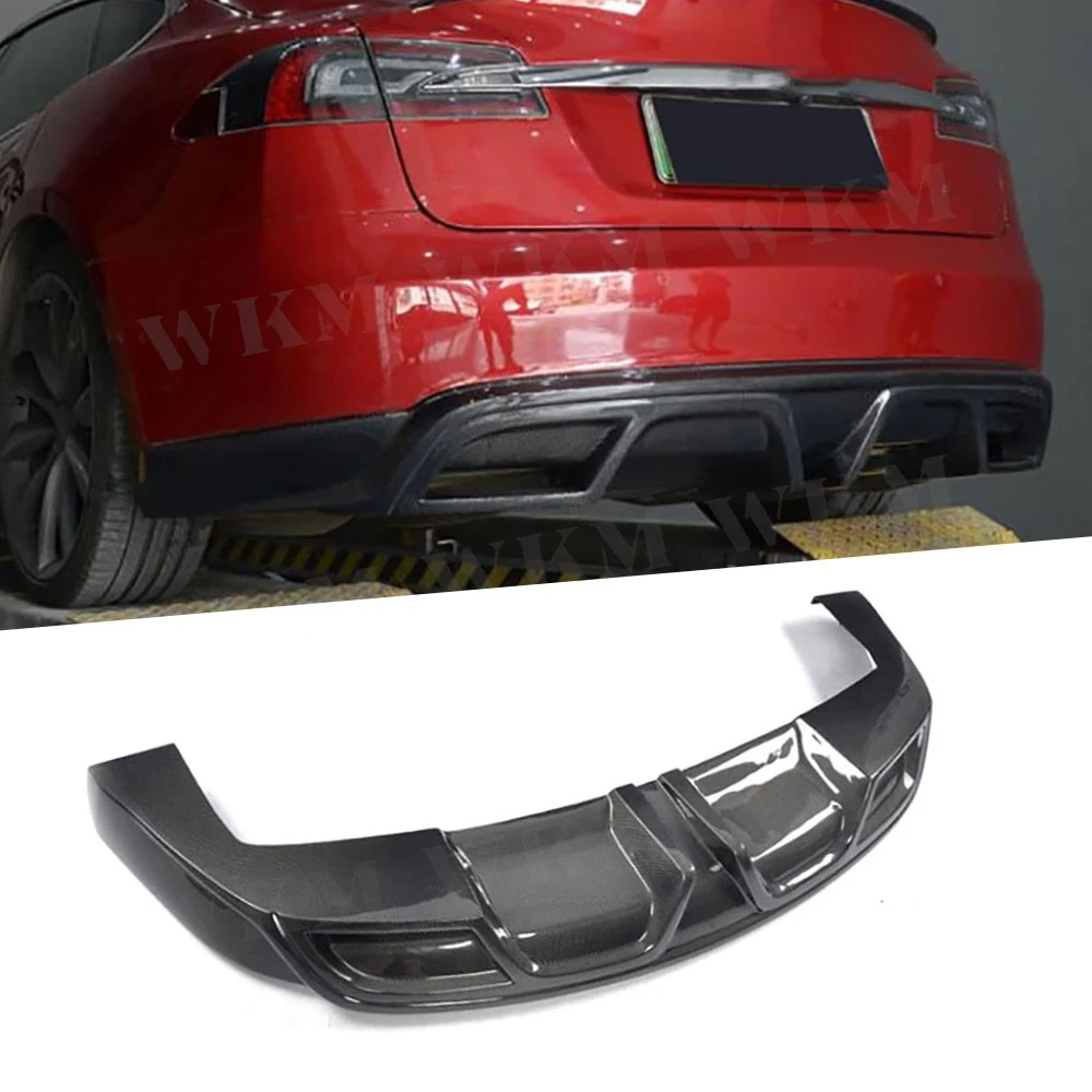 Carbon fiber Rear Lip Diffuser Spoiler For Tesla Model S Protector Car Styling FRP 2012 2013 2014 2015
Carbon fiber Rear Lip Diffuser Spoiler For Tesla Model S Protector Car Styling FRP 2012 2013 2014 2015