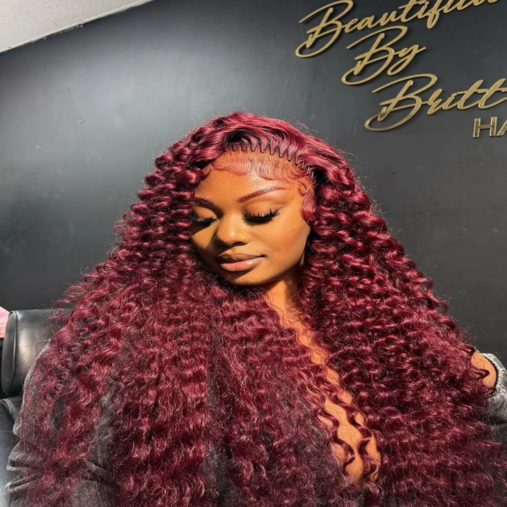 13x4 Deep Wave Lace Front Wigs Human Hair Pre Plucked with Natural Hairline for Women 99J Burgundy Lace Front Wigs Human Hair
13x4 Deep Wave Lace Front Wigs Human Hair Pre Plucked with Natural Hairline for Women 99J Burgundy Lace Front Wigs Human Hair