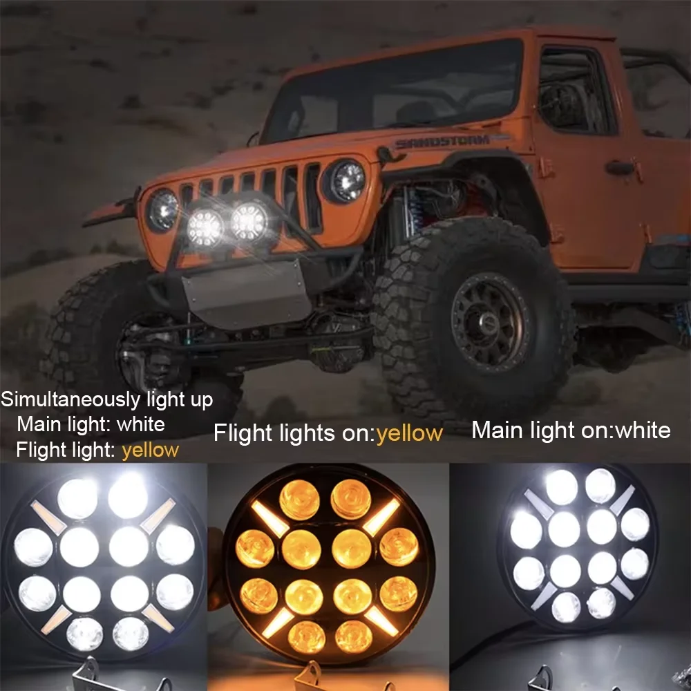 7/9 Inch 120W LED Work Light With DRL 12V 24V Universal Modified Searchlight Offroad Driving Lamp For Car Motorcycle 4x4 Truck
7/9 Inch 120W LED Work Light With DRL 12V 24V Universal Modified Searchlight Offroad Driving Lamp For Car Motorcycle 4x4 Truck