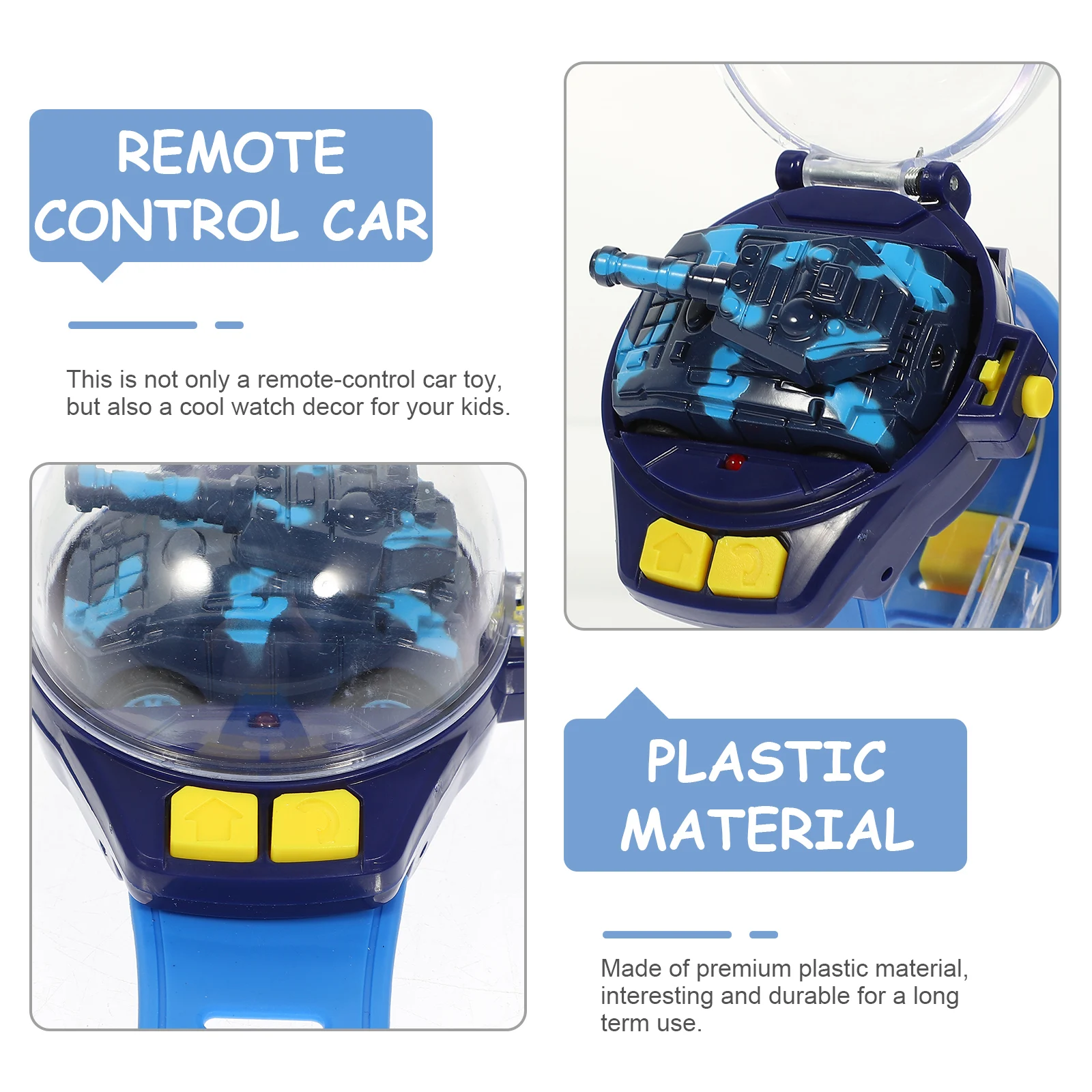 Remote Control Car Tank Toy Made of Premium Plastic Rechargeable Kids RC Mini Electronics Decor Watch Plaything Gift
Remote Control Car Tank Toy Made of Premium Plastic Rechargeable Kids RC Mini Electronics Decor Watch Plaything Gift