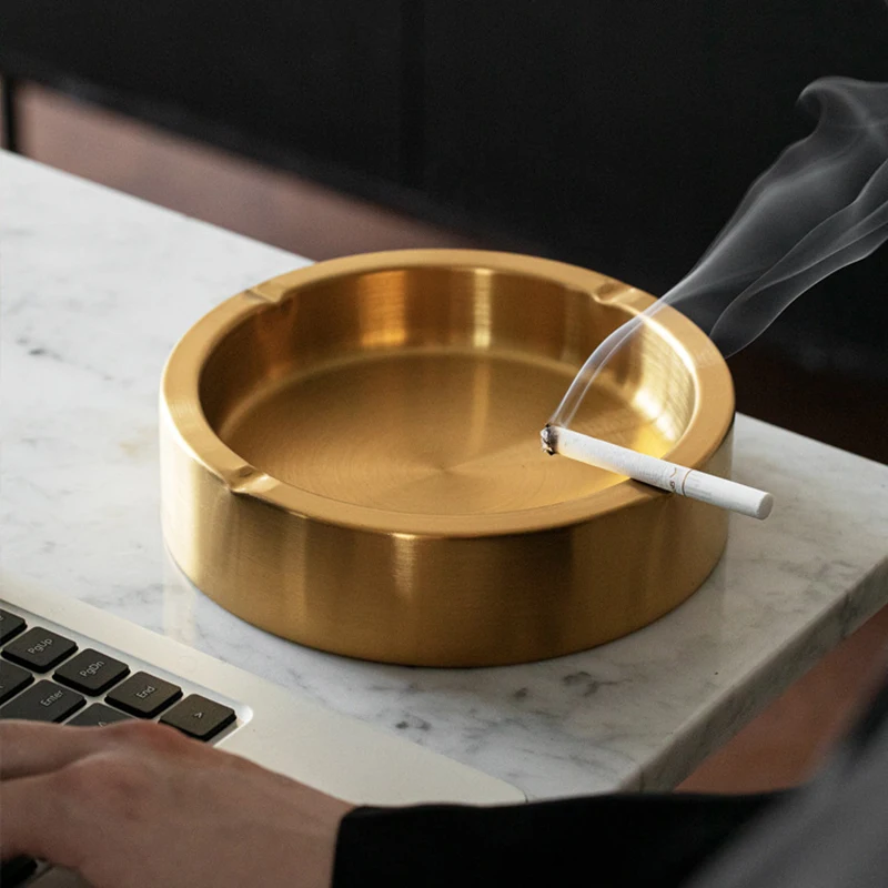 Stainless Steel Windproof Ashtray Desktop Drop Proof Ash Trays Ashtrays for Home Restaurant Bar Decor Cigar Smoking Accessories
Stainless Steel Windproof Ashtray Desktop Drop Proof Ash Trays Ashtrays for Home Restaurant Bar Decor Cigar Smoking Accessories