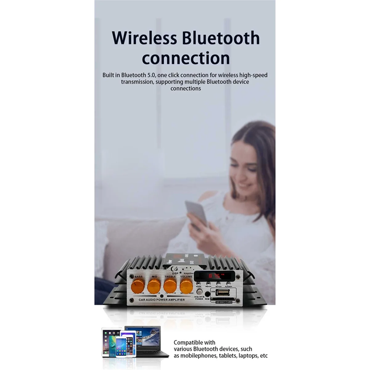 LDZS Car 12v Car Power Amplifier Bluetooth Mini Small Power Amplifier Speaker Amplifier Amplifier for Home Use Car
LDZS Car 12v Car Power Amplifier Bluetooth Mini Small Power Amplifier Speaker Amplifier Amplifier for Home Use Car