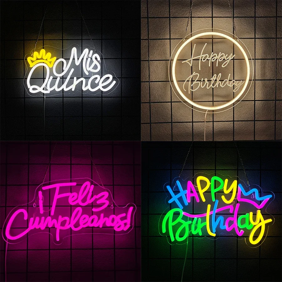 Usb Powered, Home Party, Birthday Party Decor, Easy To Hang,Birthday Theme Neon Sign, Led Letter Lamp Wall Decor
Usb Powered, Home Party, Birthday Party Decor, Easy To Hang,Birthday Theme Neon Sign, Led Letter Lamp Wall Decor