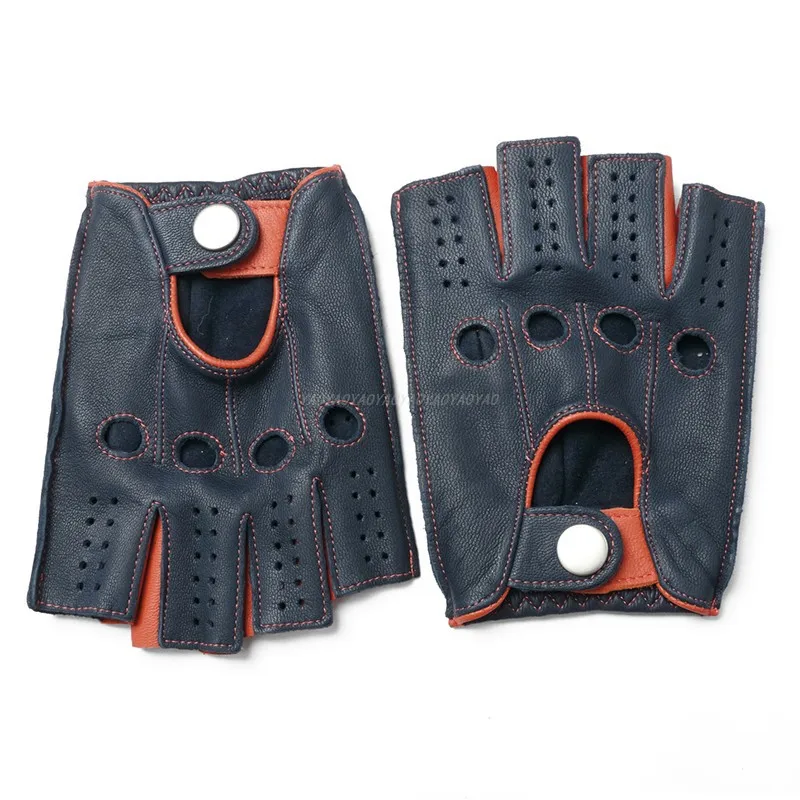 Motorcycle Gloves Men's Outdoor Leather Goatskin Half Finger Perforated Breathable Locomotive Retro Gloves
Motorcycle Gloves Men's Outdoor Leather Goatskin Half Finger Perforated Breathable Locomotive Retro Gloves