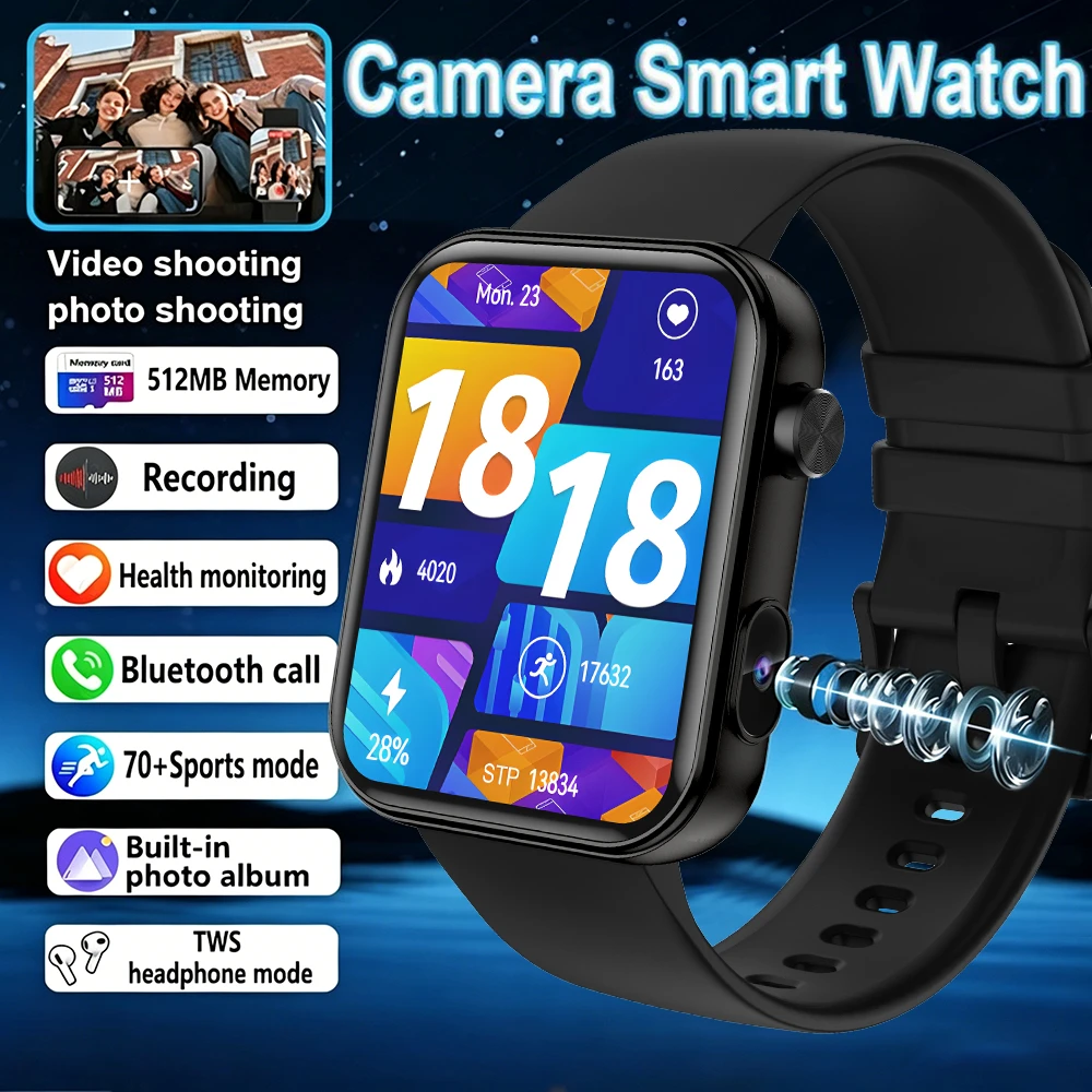 LIGE 512MB Camera Smartwatch 1.91" HD Make Answer Call Take Video Sound Recording Music Sports Waterproof Smart Watch 2026 Men
LIGE 512MB Camera Smartwatch 1.91" HD Make Answer Call Take Video Sound Recording Music Sports Waterproof Smart Watch 2026 Men