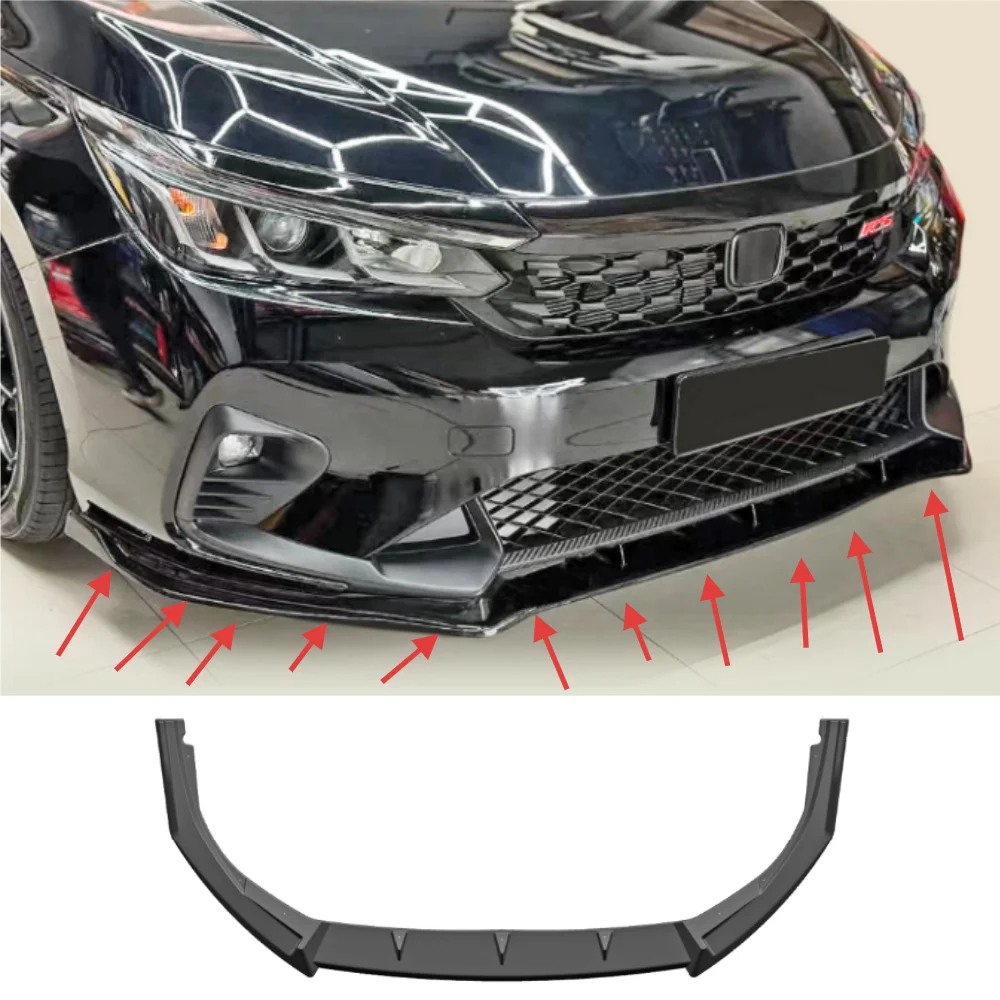 For Honda City 2023 sedan front bumper lower lip RS style spoiler splitter
For Honda City 2023 sedan front bumper lower lip RS style spoiler splitter