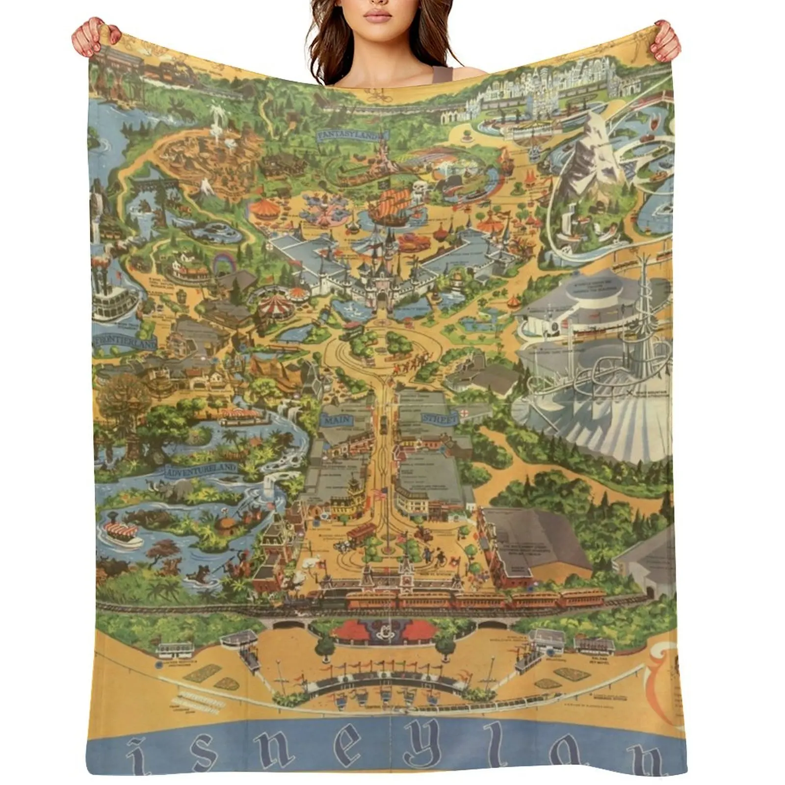 Theme Park Vintage Map Throw Blanket Tourist Polar Beautifuls Luxury Thicken Blankets
Theme Park Vintage Map Throw Blanket Tourist Polar Beautifuls Luxury Thicken Blankets