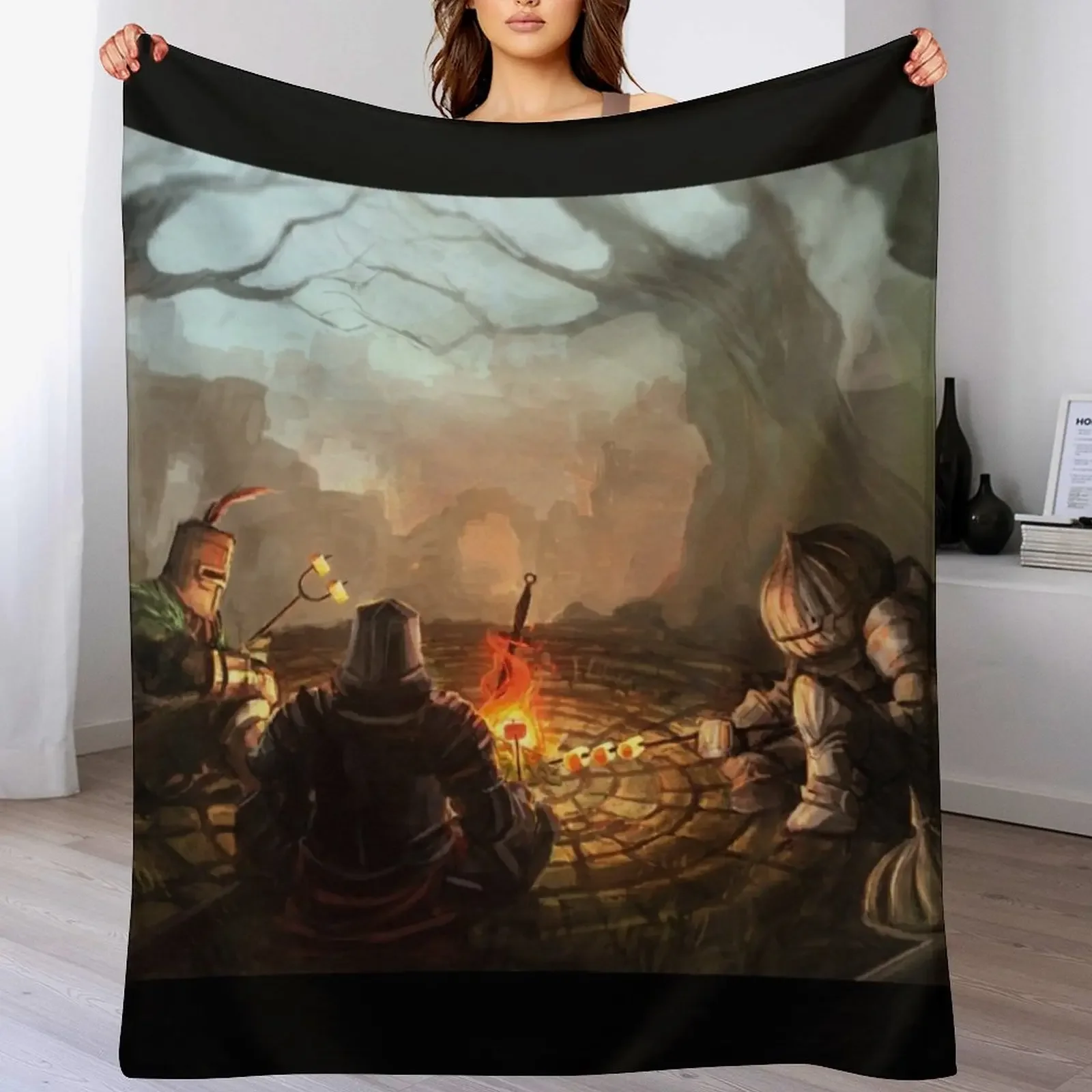 Bloodborne Around The Campfire Throw Blanket Summer Cool Breathable Blanket for Sleeping
Bloodborne Around The Campfire Throw Blanket Summer Cool Breathable Blanket for Sleeping