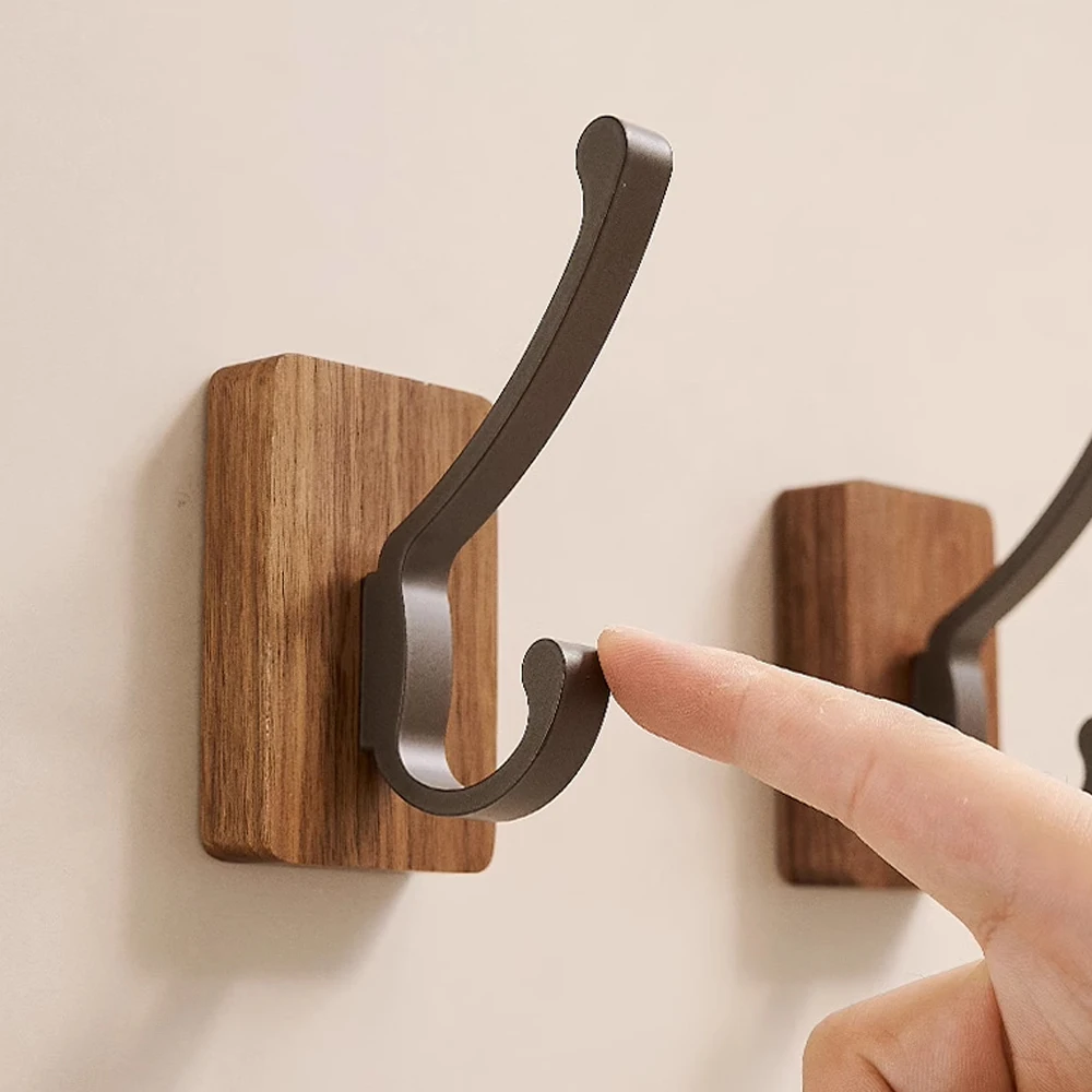 Self-adhesive Solid Wood Hook Walnut Hanging Hanger Bathroom Wall Hook Bedroom Coat Storage Rack Organizer Home Towel Key Decor
Self-adhesive Solid Wood Hook Walnut Hanging Hanger Bathroom Wall Hook Bedroom Coat Storage Rack Organizer Home Towel Key Decor