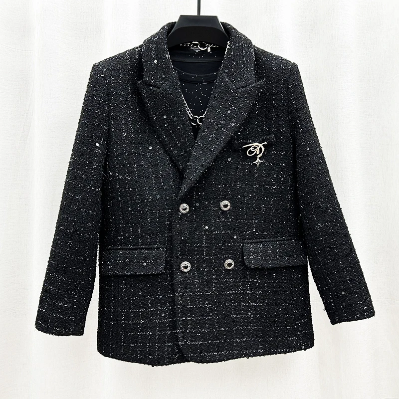 Faionable Double-Row Buttoned Men's Suit Jaet Autumn Winter Personalized Design Decorative High-End Trendy Little Fraan...
Faionable Double-Row Buttoned Men's Suit Jaet Autumn Winter Personalized Design Decorative High-End Trendy Little Fraan...