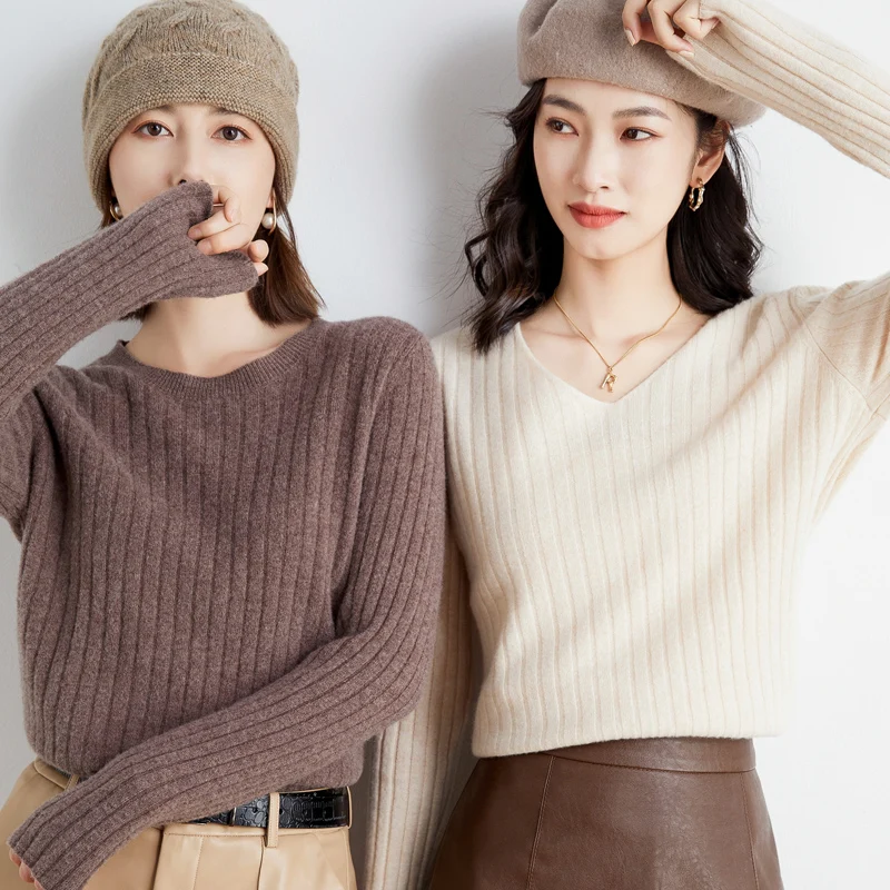 Off-Season 2026 Autumn Winter New Style Women's round V-Neck Pure Color Woolen Base Shirt Straight Tube Long Sleeve Knitted S...
Off-Season 2026 Autumn Winter New Style Women's round V-Neck Pure Color Woolen Base Shirt Straight Tube Long Sleeve Knitted S...