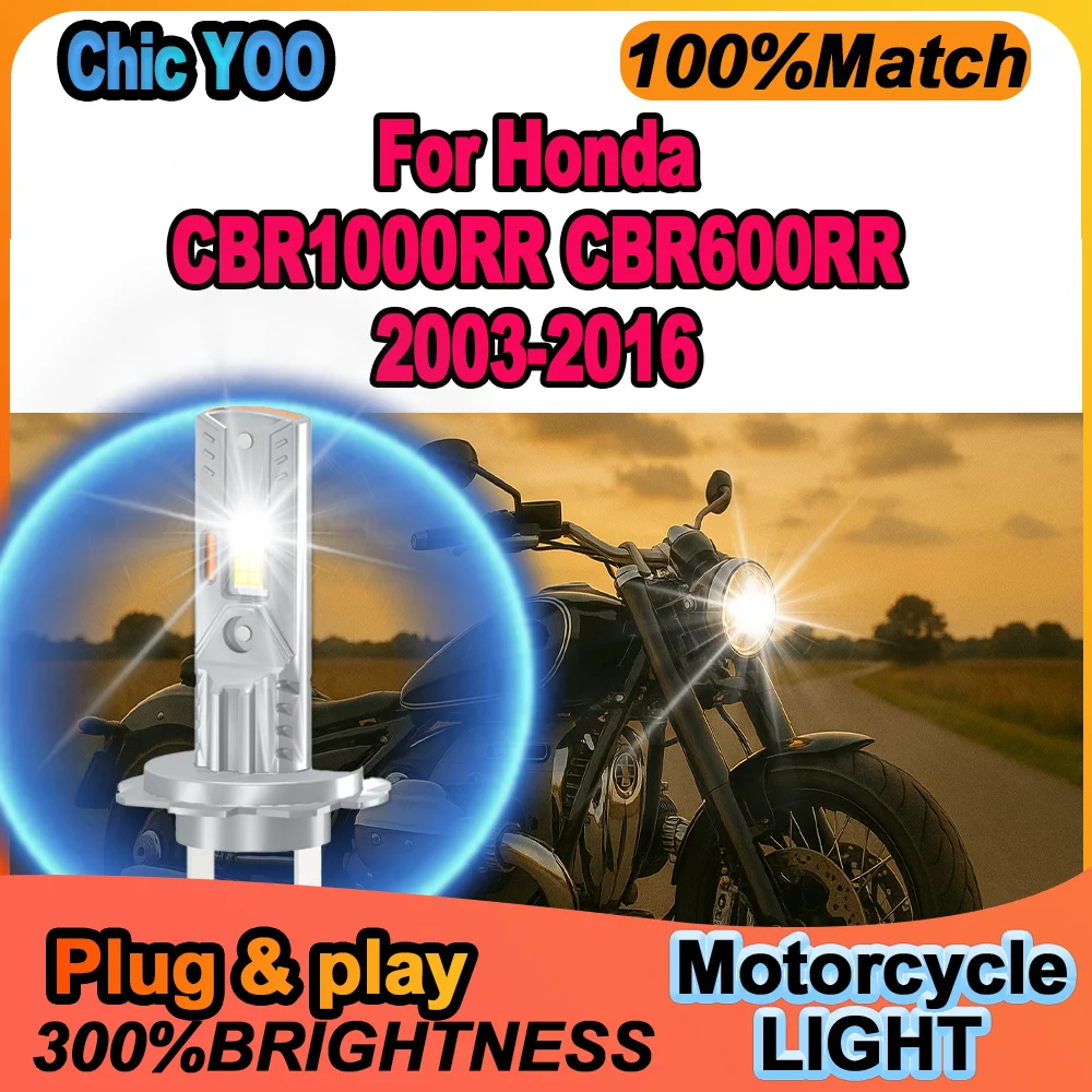1Pc H7 LED Canbus Turbo Motorcycle Light 12000LM Super Bright 6000K White Moto Headlamp For Honda CBR1000RR CBR600RR 2003-2016
1Pc H7 LED Canbus Turbo Motorcycle Light 12000LM Super Bright 6000K White Moto Headlamp For Honda CBR1000RR CBR600RR 2003-2016