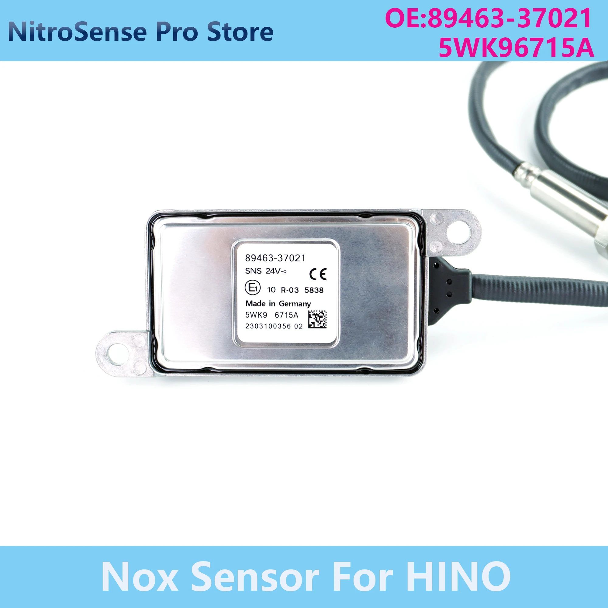 5WK96715A 89463-37021 89463 37021 Nitrogen Oxide Sensor Replacement Parts 5WK9 6715A For Hino 24V Auto Sensor
5WK96715A 89463-37021 89463 37021 Nitrogen Oxide Sensor Replacement Parts 5WK9 6715A For Hino 24V Auto Sensor