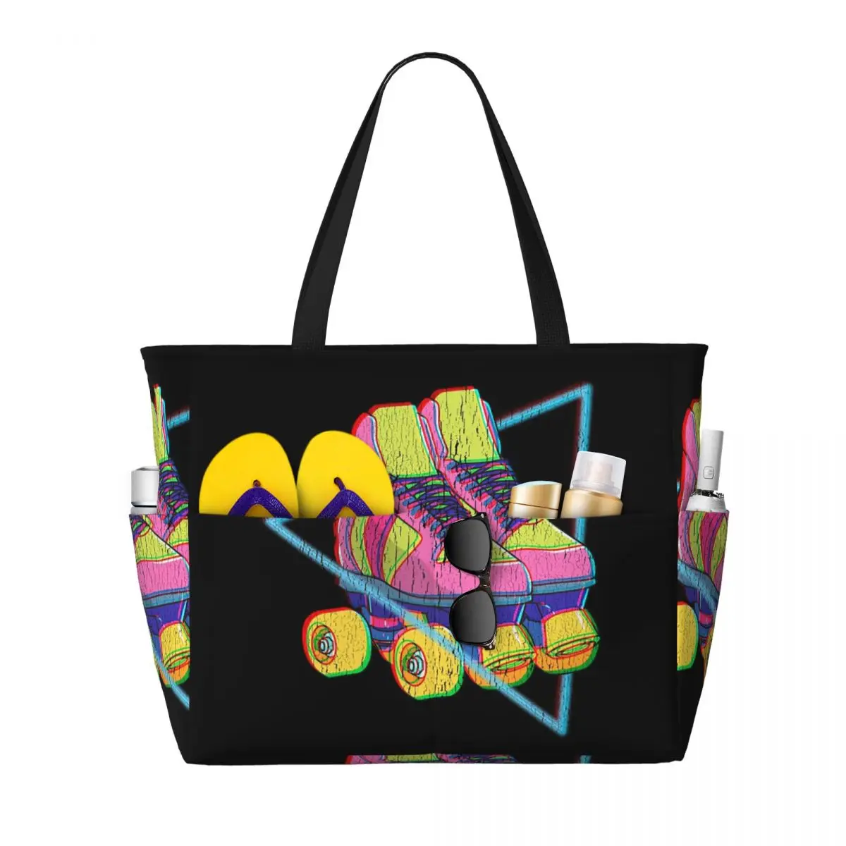 Retro Roller Skates Colorful Beach Tote Bag Sport Gym Yoga Duffle Large Tote Bag Women Travel Bag Fitness bag
Retro Roller Skates Colorful Beach Tote Bag Sport Gym Yoga Duffle Large Tote Bag Women Travel Bag Fitness bag
