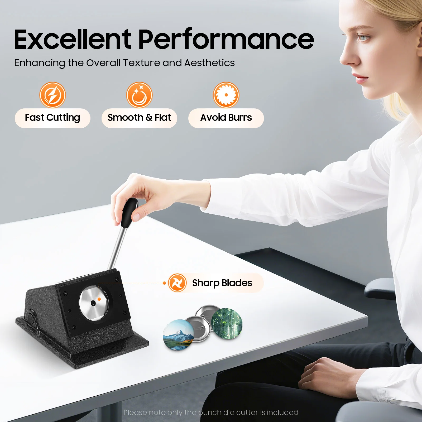 Professional Punch Die Cutter Machine 58mm 2.28in Manual Circle Cutter for Badge Button Medal Making DIY Craft
Professional Punch Die Cutter Machine 58mm 2.28in Manual Circle Cutter for Badge Button Medal Making DIY Craft