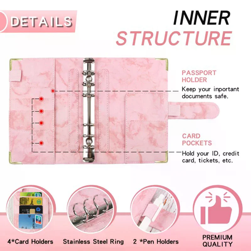 A6 Budget Binder Cash Envelope Planner System Organizer with Budget Money Envelopes,Expense Budget Sheets,Binder Pockets
A6 Budget Binder Cash Envelope Planner System Organizer with Budget Money Envelopes,Expense Budget Sheets,Binder Pockets