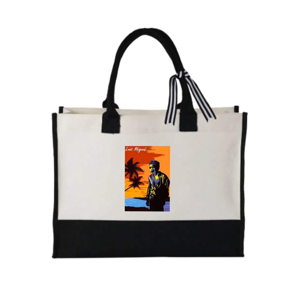 Luis Miguel at Sunset Casual Patchwork Canvas Tote for Coffee Shop Runs
Luis Miguel at Sunset Casual Patchwork Canvas Tote for Coffee Shop Runs