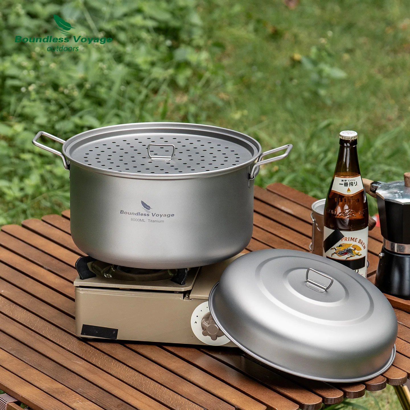 Pure Titanium Steaming Pot Set 8L, Ultra Lightweight And Carrying Large Capacity Outdoor Camping, Picnic,Travel Cooking Utensils
Pure Titanium Steaming Pot Set 8L, Ultra Lightweight And Carrying Large Capacity Outdoor Camping, Picnic,Travel Cooking Utensils