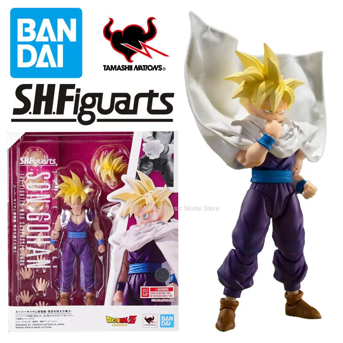 BANDAI Genuine Official Original Spirits Dragon Ball Son Gohan Action Figure Anime Genuine Collectible Boxed Model Dolls Toy
BANDAI Genuine Official Original Spirits Dragon Ball Son Gohan Action Figure Anime Genuine Collectible Boxed Model Dolls Toy