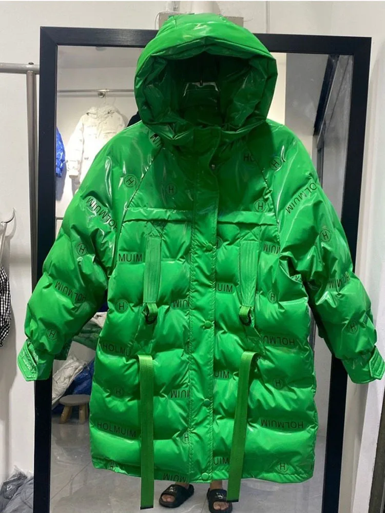 Letter Print Down Jackets Women Hooded Fashion Parkas Thick Warm Winter Jacket High Quality Loose Cotton Coat Female
Letter Print Down Jackets Women Hooded Fashion Parkas Thick Warm Winter Jacket High Quality Loose Cotton Coat Female