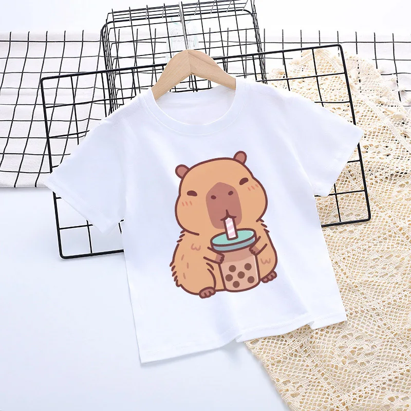 Capybara White Kids T-Shirts Anime Cartoon Printed Figures Tops Summer Pullover Tees Casual Children Clothes Boys Girls Gift New
Capybara White Kids T-Shirts Anime Cartoon Printed Figures Tops Summer Pullover Tees Casual Children Clothes Boys Girls Gift New