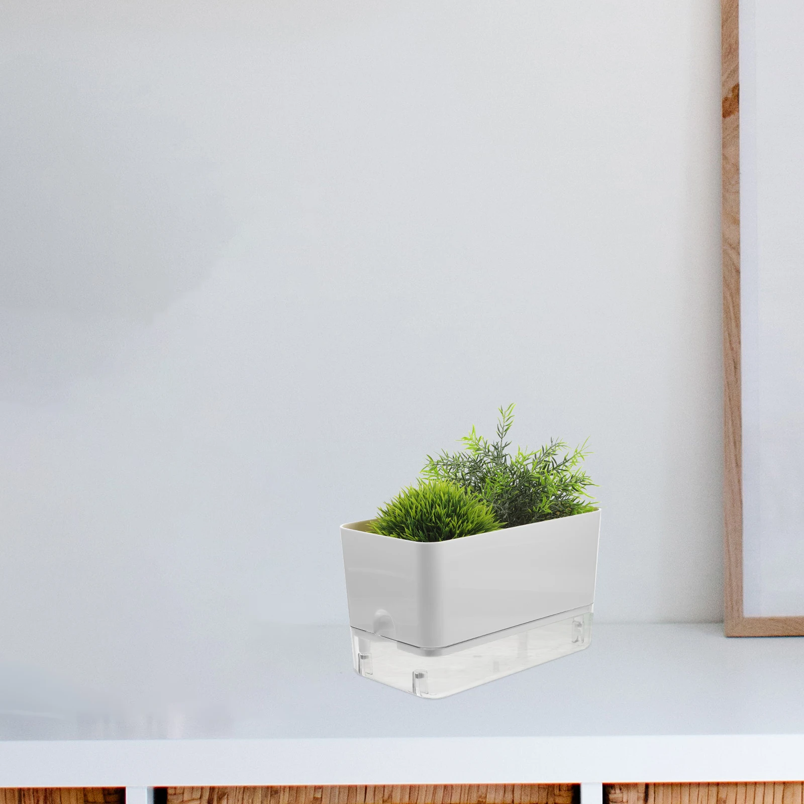 2Pcs Self Watering Flower Pots Double Layer Plastic Planter Container Lightweight Durable Decoration Automatic
2Pcs Self Watering Flower Pots Double Layer Plastic Planter Container Lightweight Durable Decoration Automatic