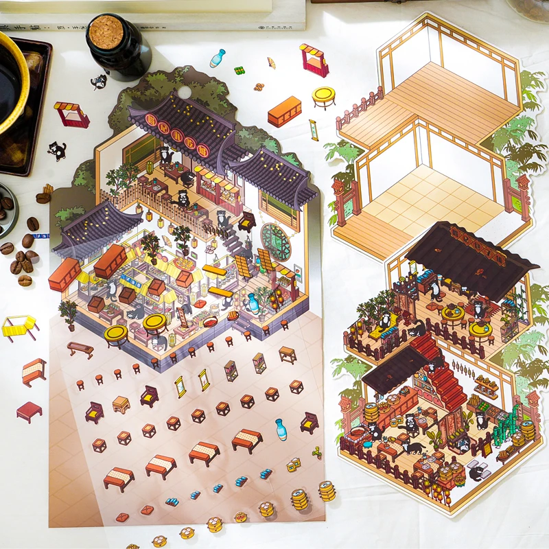 Mr. Paper, 3D Panda Inn Fun Chinese Style Landscape Stickers DIY Scrapbook Phone Case Diary Decoration Stationery Stickers
Mr. Paper, 3D Panda Inn Fun Chinese Style Landscape Stickers DIY Scrapbook Phone Case Diary Decoration Stationery Stickers