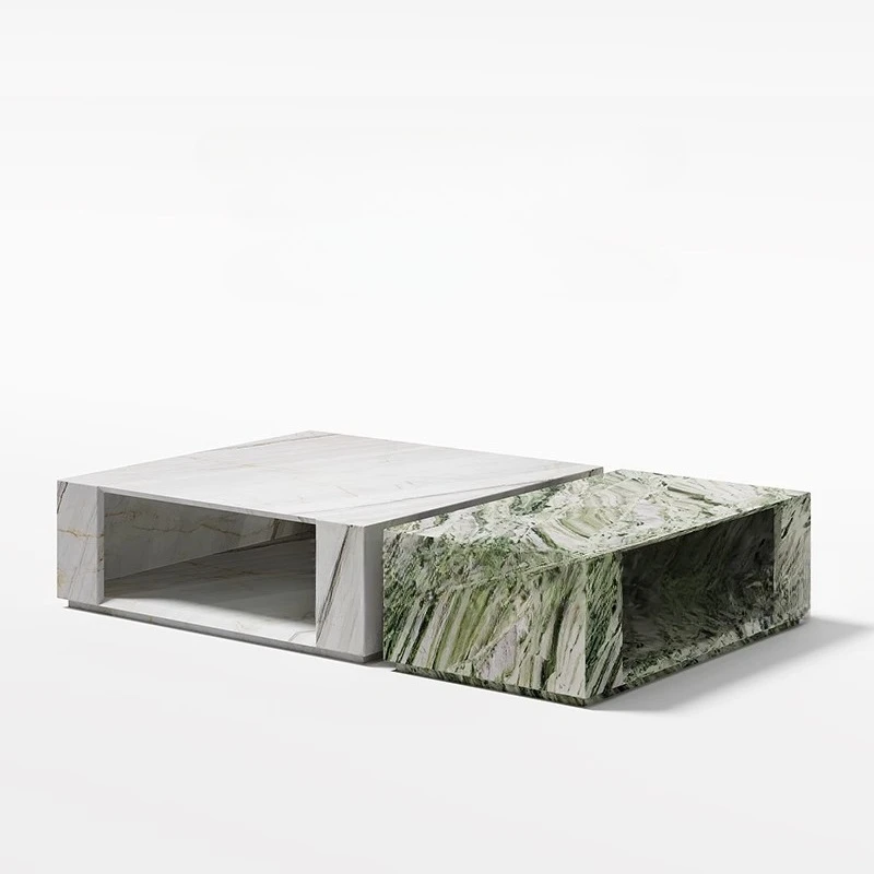 Nordic natural marble coffee table size combination household small apartment modern simple square
Nordic natural marble coffee table size combination household small apartment modern simple square